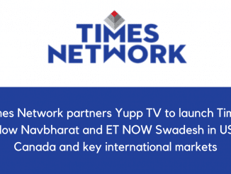 Times Network partners with Yupp TV