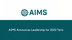 AIMS Announces Leadership for 2022 Term