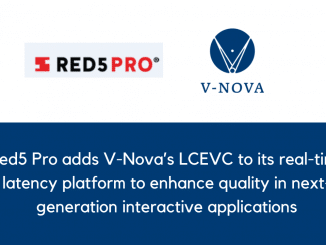 Red5 Pro adds V Novas LCEVC to its real time latency platform to enhance quality in next generation interactive applications