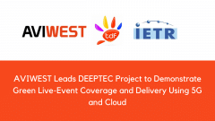 AVIWEST Leads DEEPTEC Project to Demonstrate Green Live-Event Coverage and Delivery Using 5G and Cloud