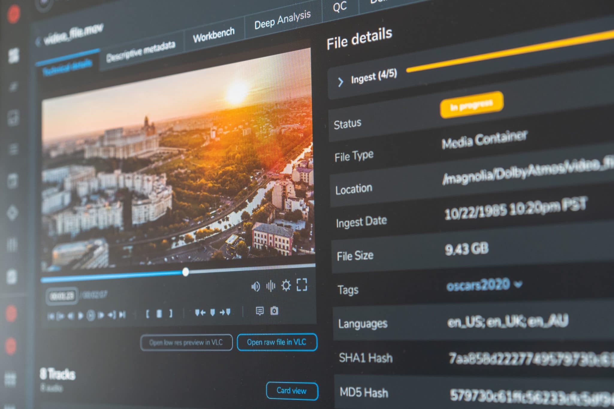 The Ateliere Connect user interface provides deep visibility into all aspects of video content and allows users to easily adapt content for many different streaming experiences scaled