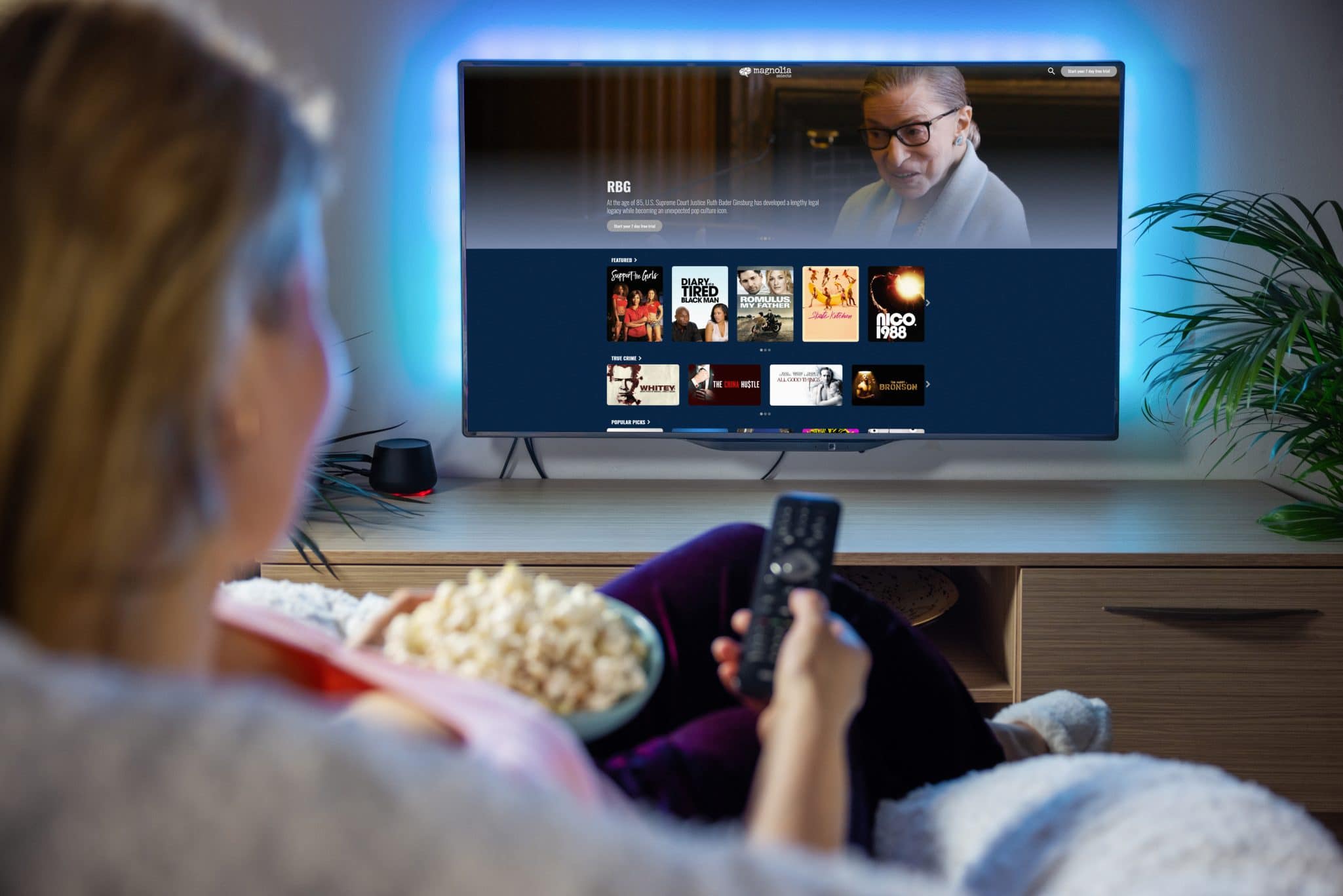 The consumer OTT streaming experience using the Ateliere Discover platform scaled
