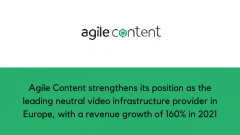 Agile Content strengthens its position as the leading neutral video infrastructure provider in Europe, with a revenue growth of 160% in 2021