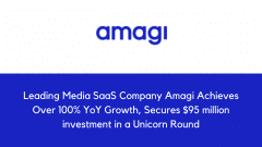 Leading Media SaaS Company Amagi Achieves Over 100% YoY Growth, Secures $95 million investment in a Unicorn Round
