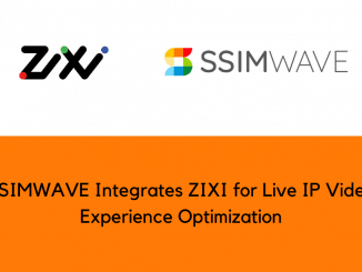 SSIMWAVE Integrates ZIXI for Live IP Video Experience Optimization