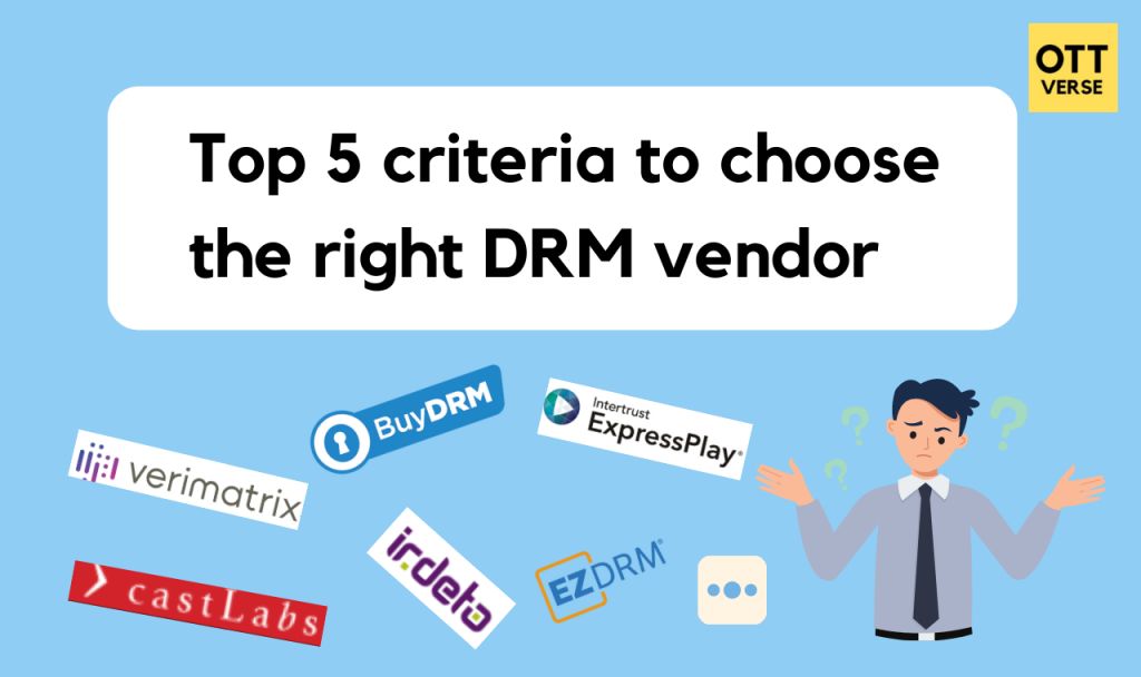 Top five criteria for choosing the right DRM vendor
