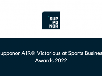 Supponor AIR® Victorious at Sports Business Awards 2022 min